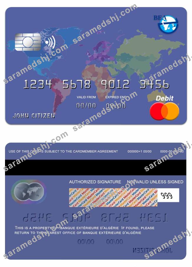 Algeria Banque Extérieure D'algérie mastercard